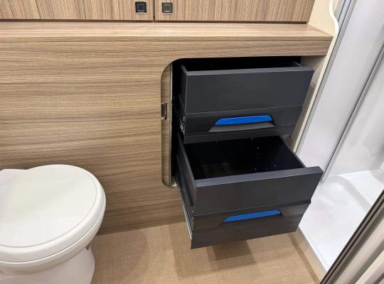 Sortimo im Wohnmobil Badezimmer