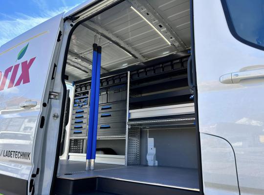 Coole Ladungssicherung im Maxus eDeliver 9